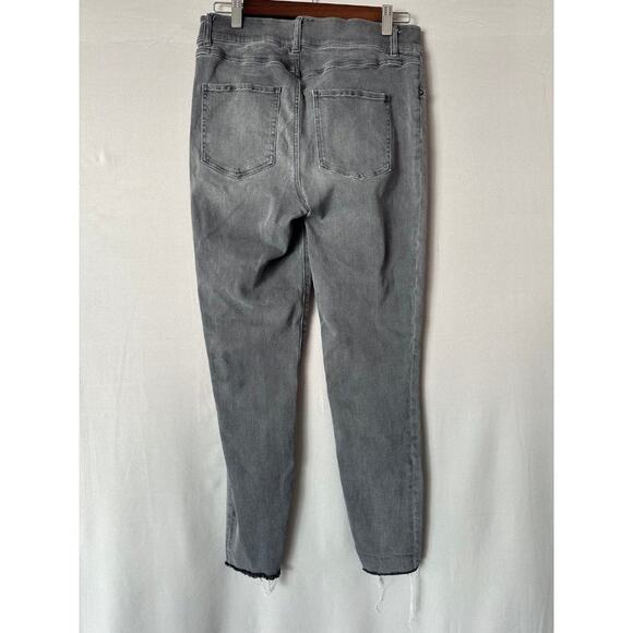 SPANX DISTRESSED ANKLE SKINNY JEANS LEGGINGS 20213R VINTAGE GREY SIZE Large - Picture 3 of 6